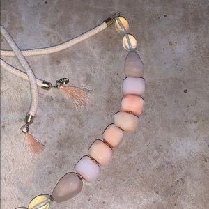 LOFT Rope Necklace with Stone/Beads